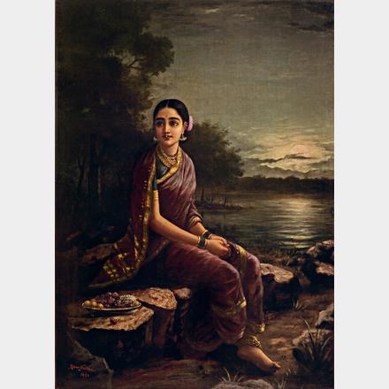 Terjual dengan harga setara dengan 29,4 juta dolar AS di Pundole's, Mumbai, Radha in the Moonlight karya Varma merupakan satu-satunya lukisan dalam daftar lukisan termahal di dunia yang terjual di luar New York.
