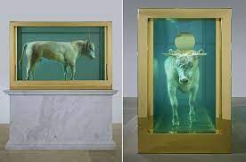 Kuldvasikas Damien Hirst - üks tema kuulsaim ja kalleim kunstiteos.