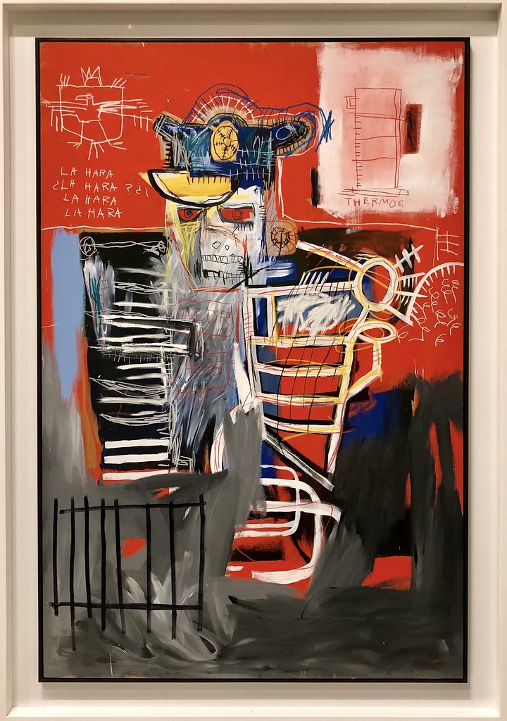 the la hara 1981 painting by jean mischel basquiat