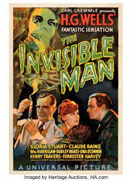 1933 The Invisible Man Poster, 8,000