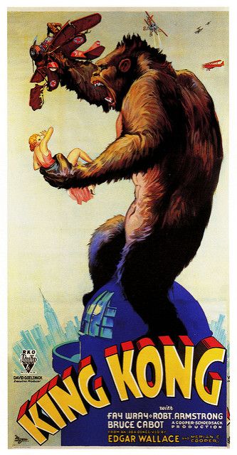 Pôster de King Kong de 1933, US$ 244.500 - um dos 10 pôsteres de filmes de terror mais caros já vendidos em leilão em 2024 (Vintage & Classic)