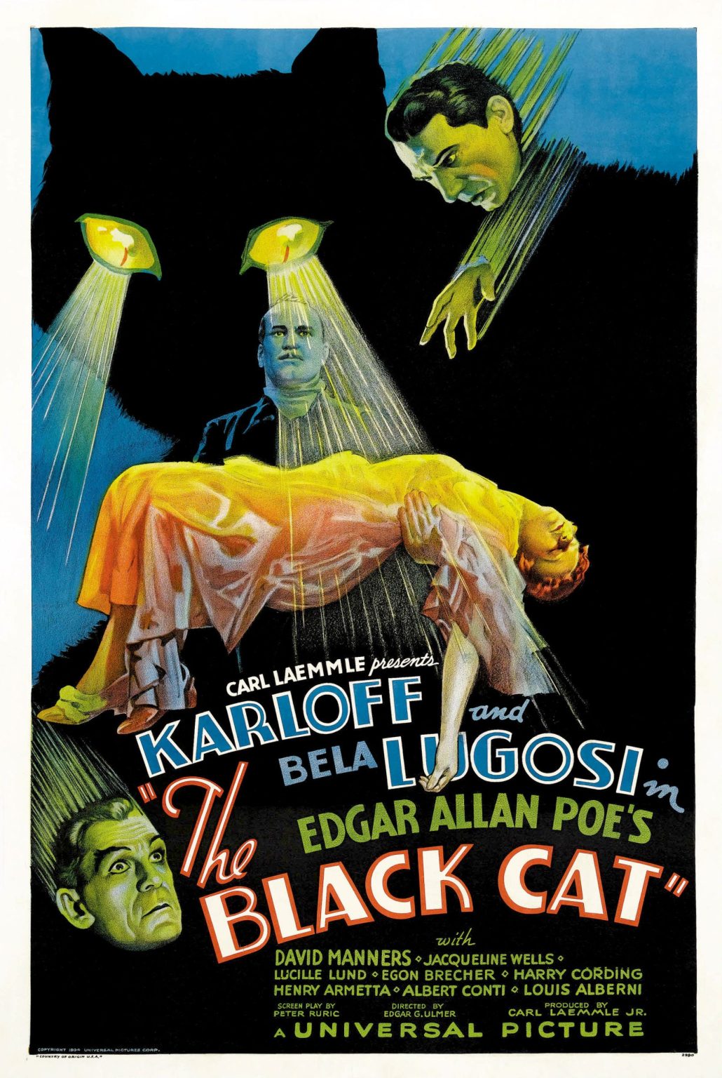 1934 The Black Cat Poster, $334,600 - one of the most valuable, popular retro posters & memorabilia as of 2025