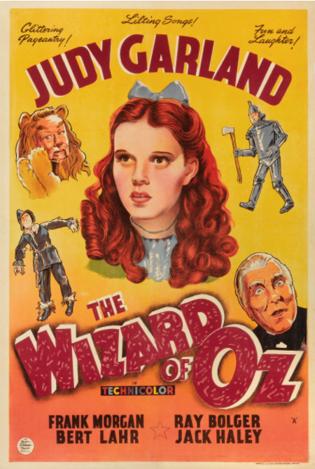 De vintage poster van 'The Wizard of Oz' is een klassieker - net als de film