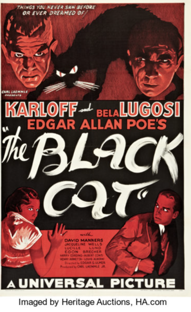 1934 Die schwarze Katze Poster, 6,800