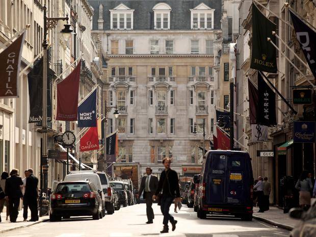 new bond street, Mayfair's most luxury street