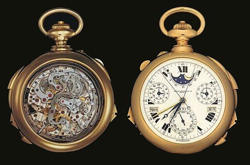 el reloj de bolsillo más caro del mundo jamás vendido, el Chime, de Patek Phillipe  