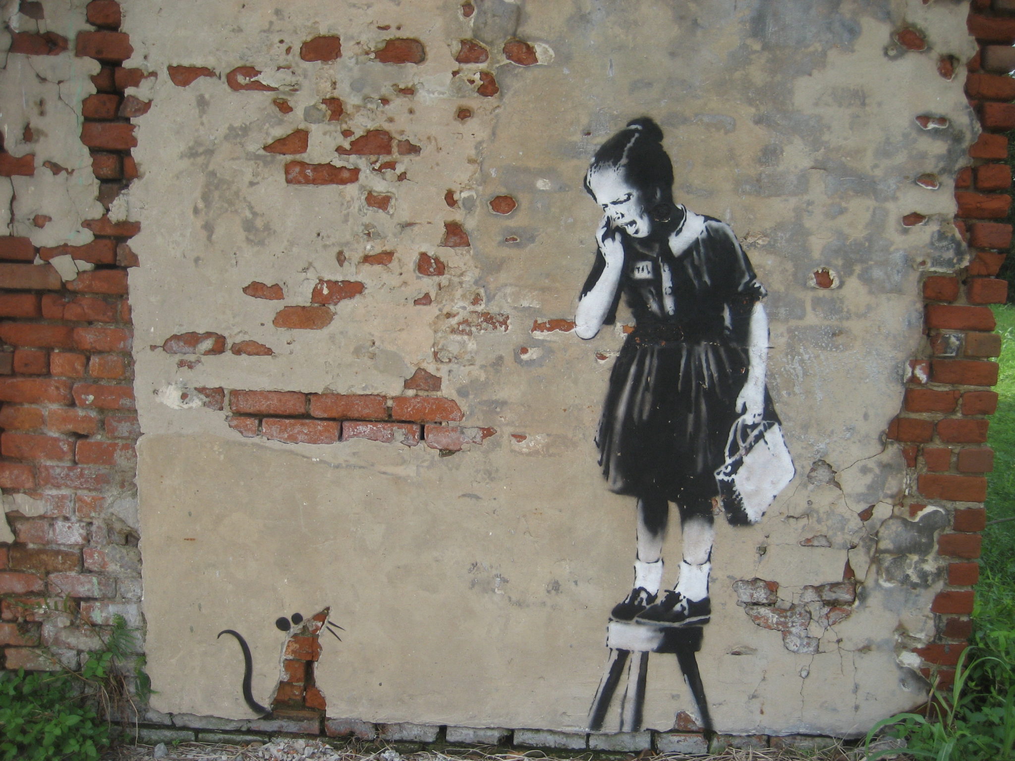 banksy ratgirl - one of his most expensive art works as of 2024