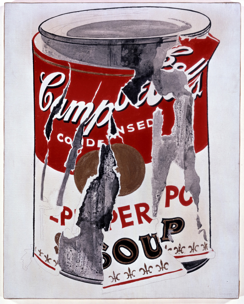 Small Torn Campbell's Soup Can (Pepper Pot) - en av Andy Warhols mest kjente og dyreste kunstverk eller malerier