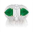 one of the highest price tag for diamond rings in the world - Diamond Emerald Ring by Cartier