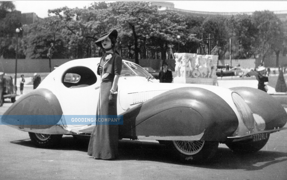 1937 年 Talbot-Lago T150-C-SS 泪珠双门轿车