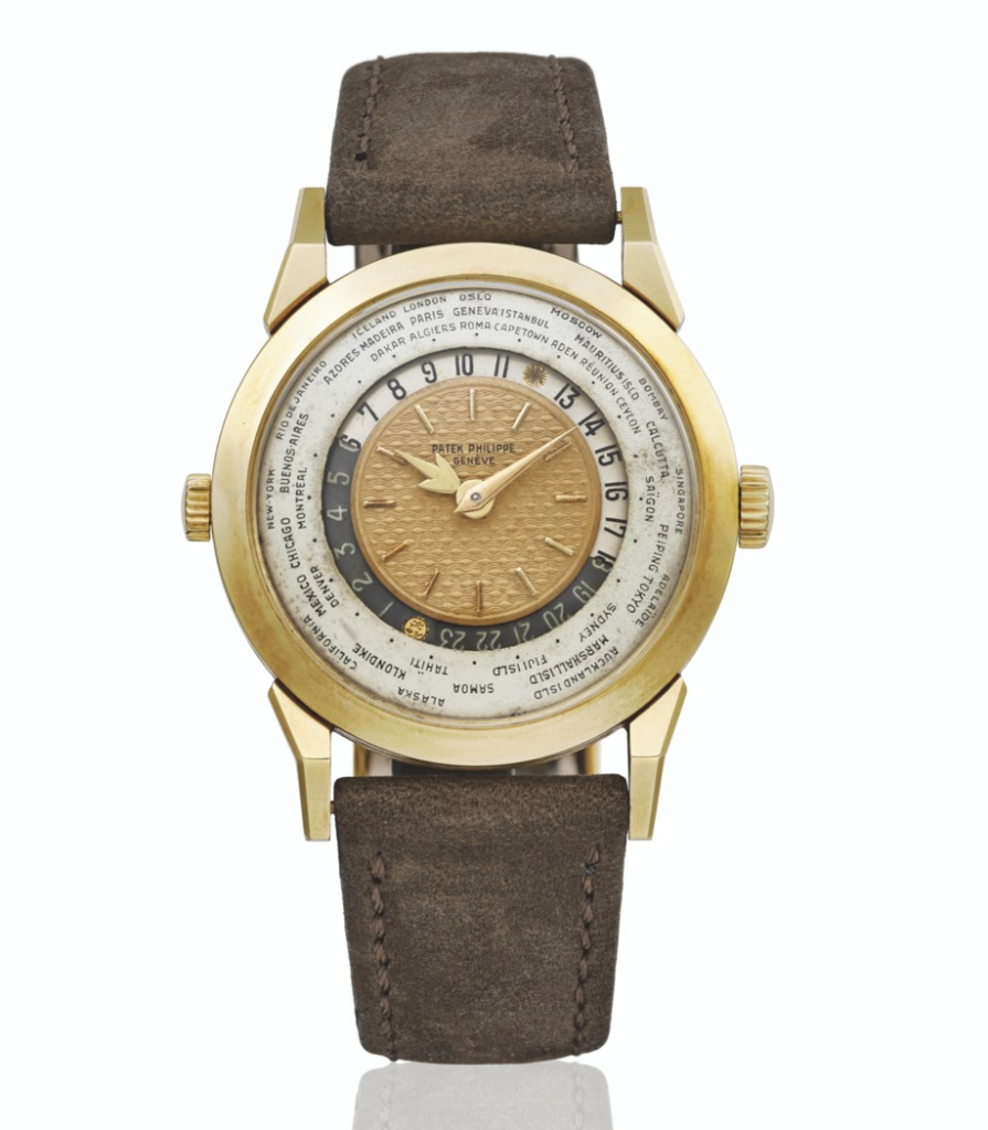 Часы Patek Philippe Worldtime с двумя коронами и золотым циферблатом Гийуша были проданы в Женеве в ноябре 2021 года на Christie's за 2,9 миллиона долларов США. 