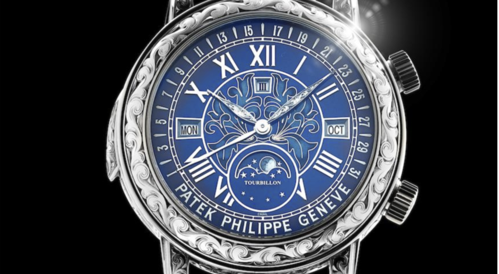 nejdražší patek Phillipe Sky Moon Tourbillon 6002G 1,5 milionu dolarů