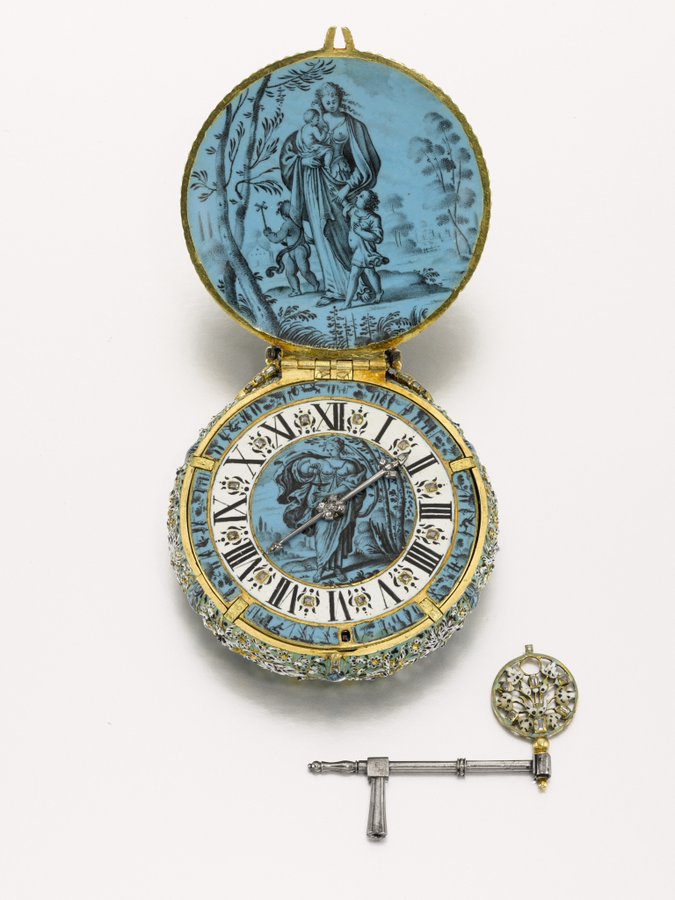 Jehan Cremsdorff Gold, Enamel dhe Diamond-set Verge Watch u shit për 2.7 milion dollarë amerikanë në Londër në korrik të 2019 në Sotheby's.