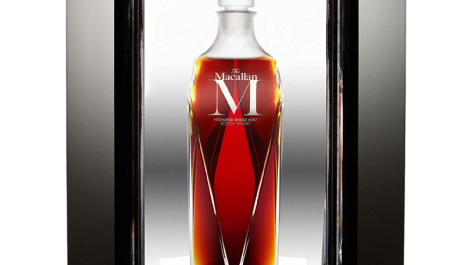 one of the most highly priced bottles of whiskey sold at auction - MACALLAN’M’ WHISKY: $350,000