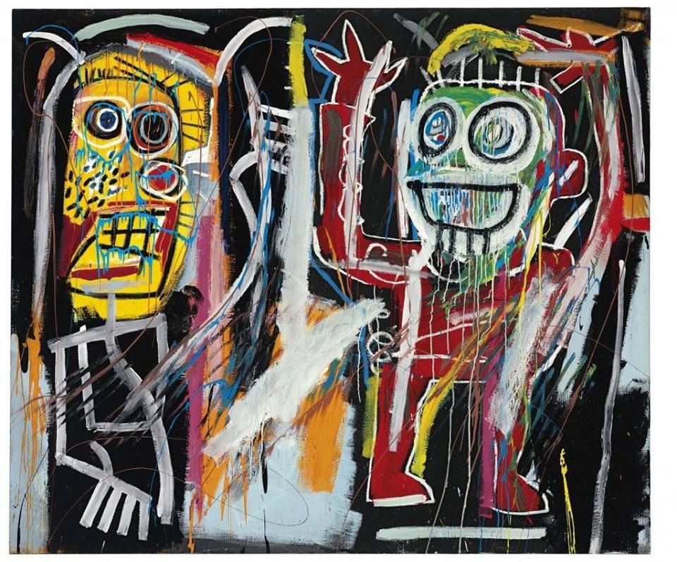 Jean-Michel Basquiat, _Teste di polvere_, 1982_.