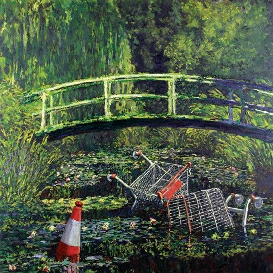 SHOW ME THE MONET av Banksy