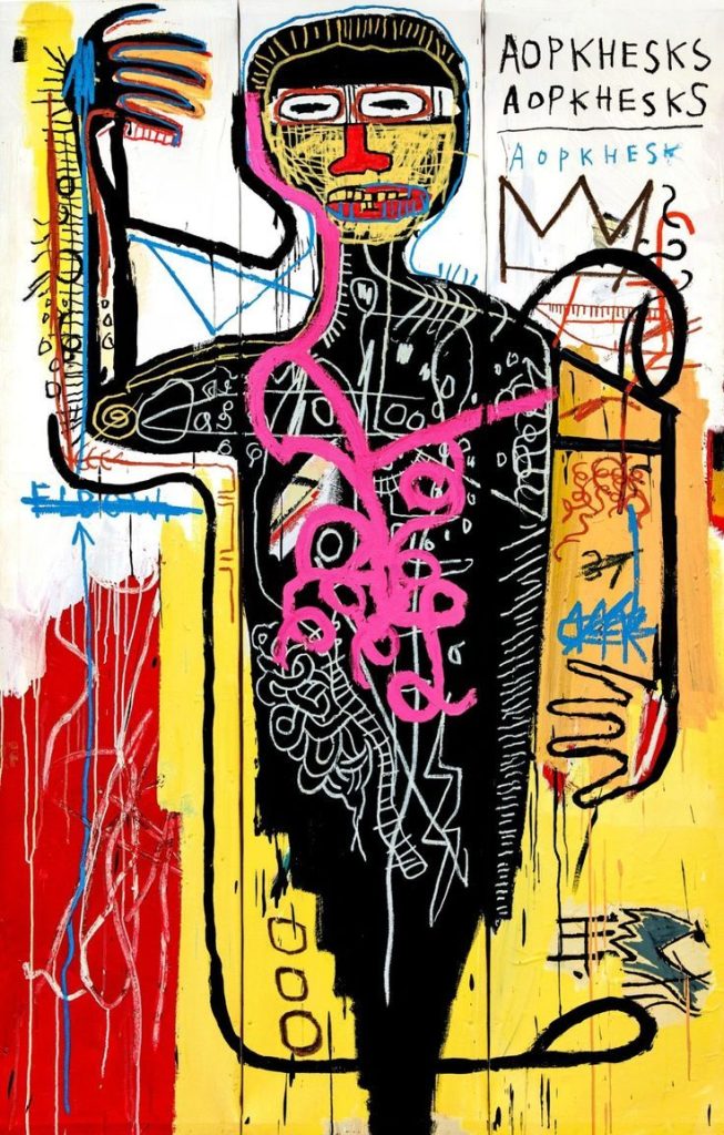 Versus Medici, 1982, autors Žans Mišels Baskjā (Jean-Michel Basquiat)