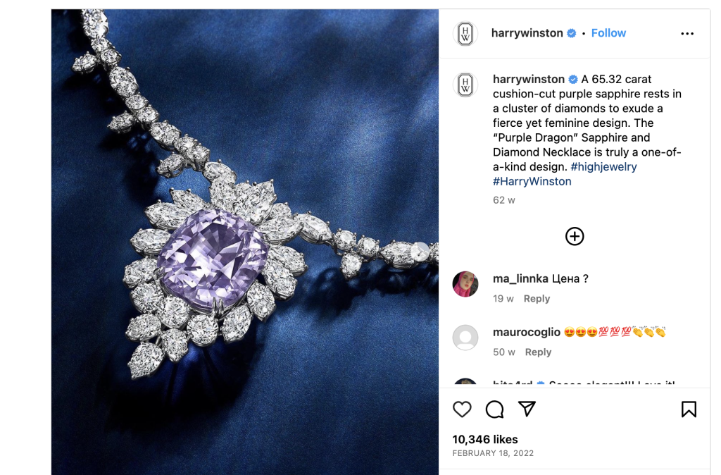 harry winston Purple Dragon