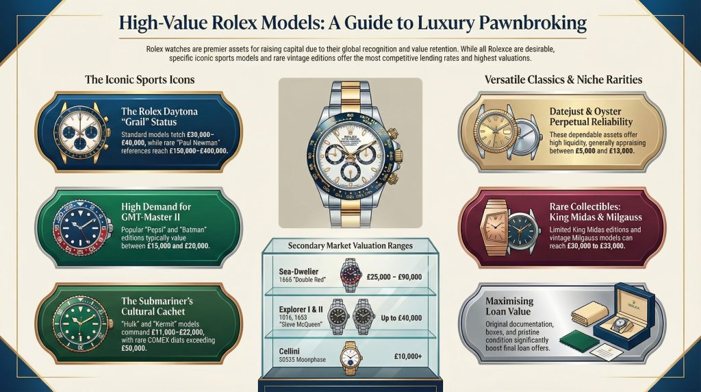 Guide to Pawning Rolex Watches