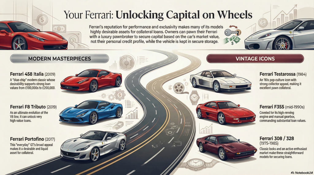 Guide to Pawning Your Ferrari + top models you can loan on
