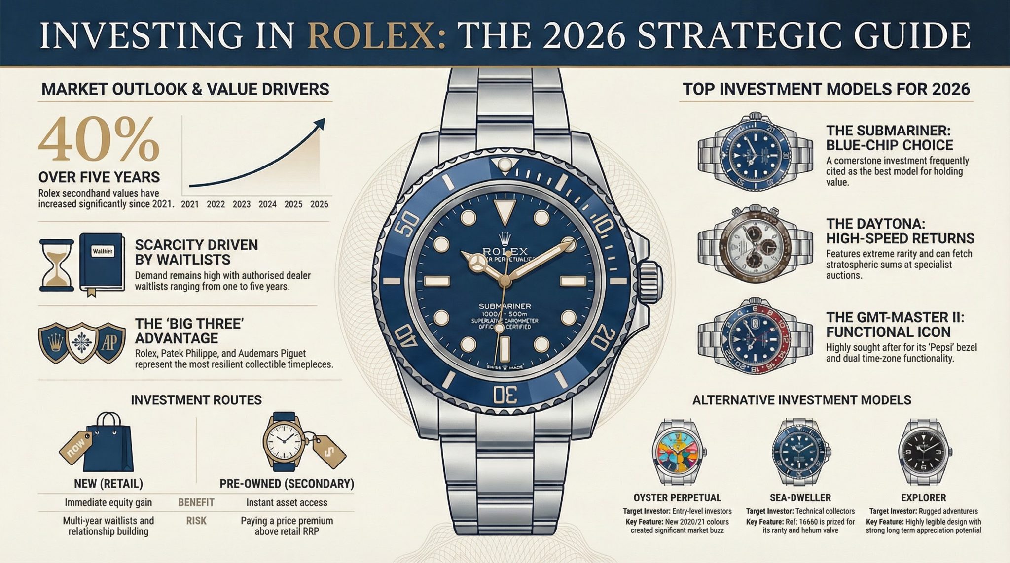 Investing in Rolex Watches - a 2026 Guide (+ top 10 models)