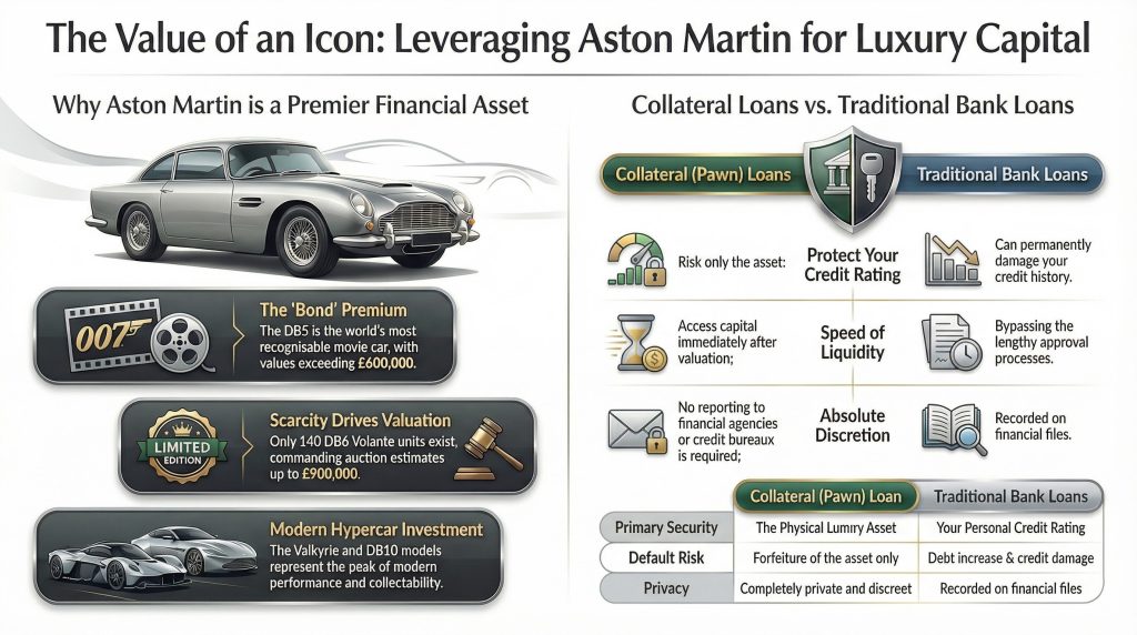 Leverage Aston Martin at Luxury Pawn shops