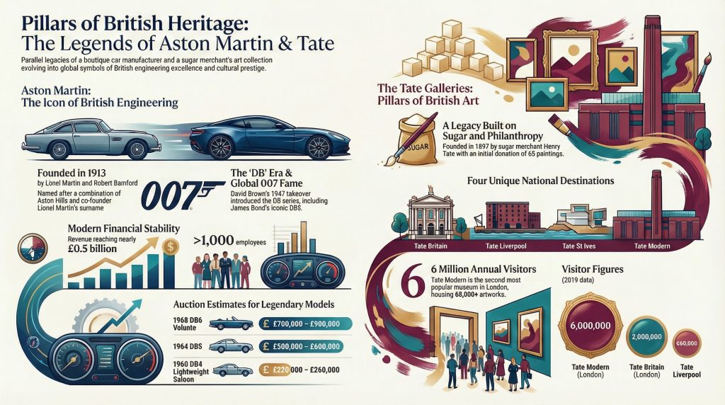 Pillars of British heritage - Aston Martin & Tate Museum