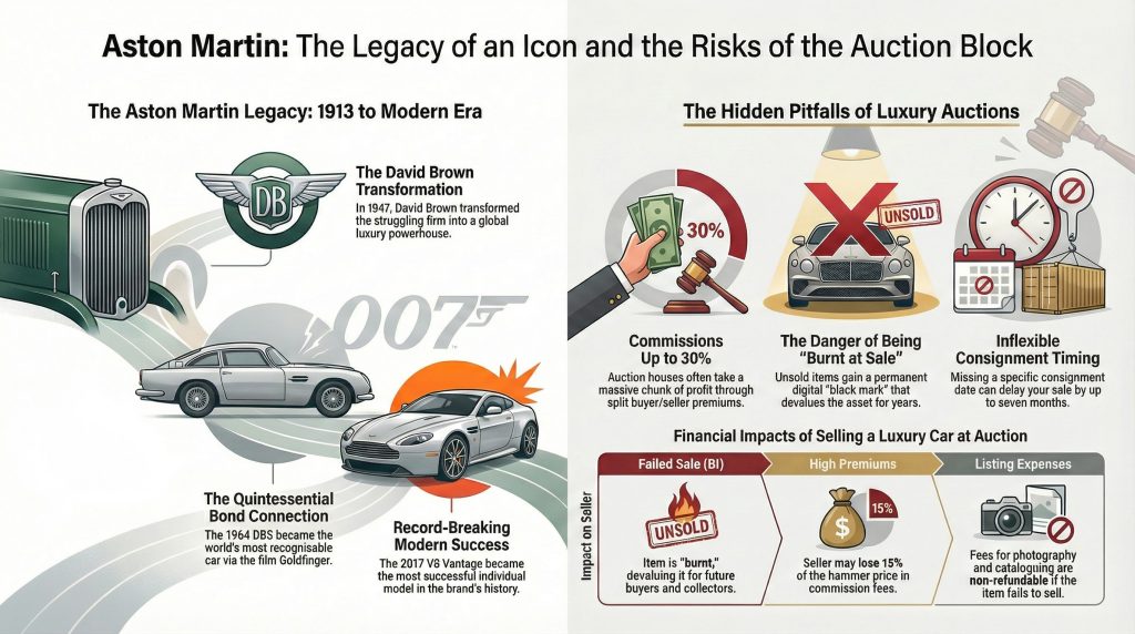 Risks of selling Aston Martin to Auction