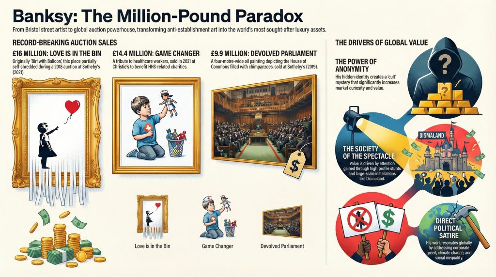 The Most Expensive Banksy Art and Paintings