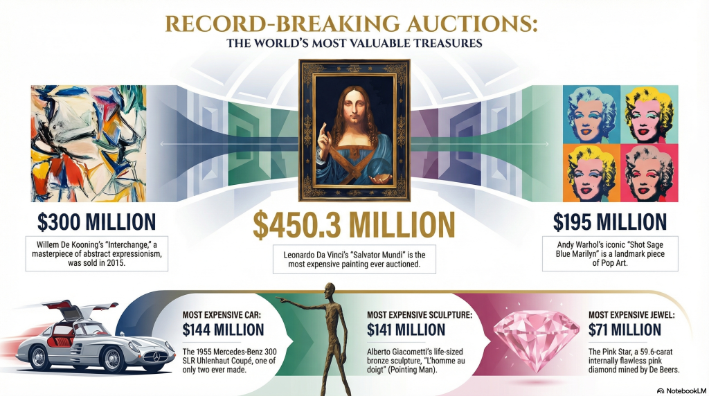 The Most Expensive Items Sold at Auctions Worldwide