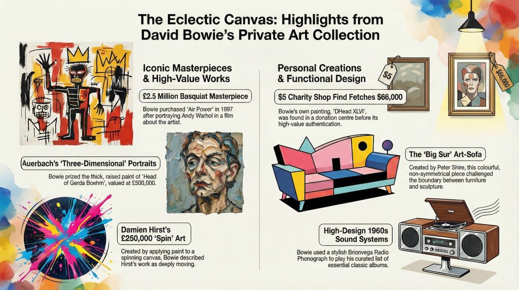 The Most Popular Paintings and art in David Bowie's collection