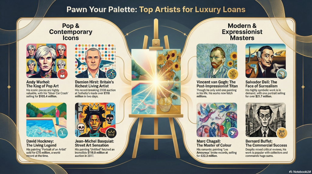 Top Artists loved at pawn shops